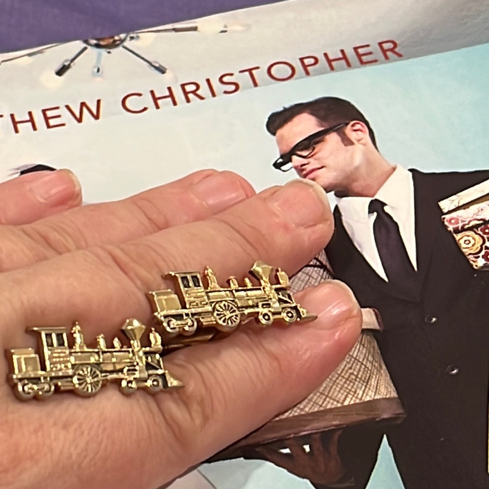 t cufflinks  usa  vintage jewelry